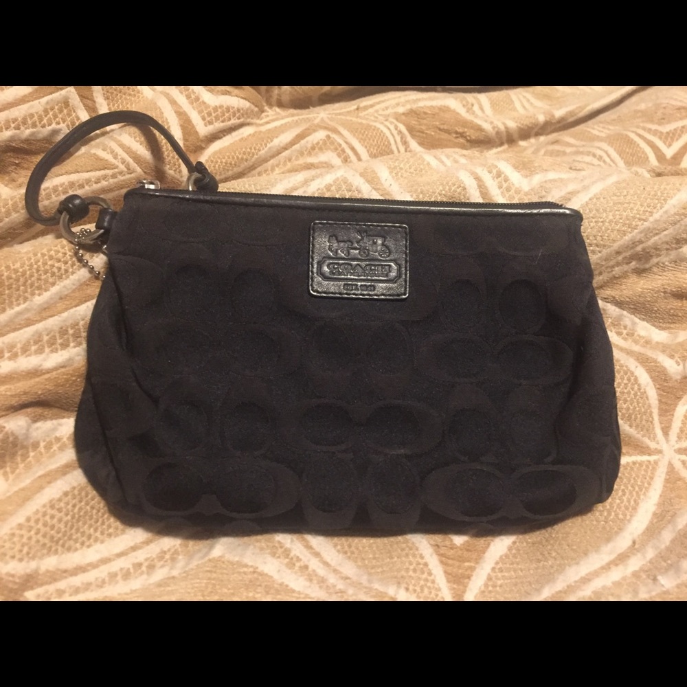 Coach Black Wristlet